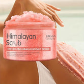 Natural Exfoliating Body Scrub - Himalayan Salt Exfoliating Body Scrub 7oz/200g - Smooth, Moisturizing & Brightening Care for All Skin Types / tm